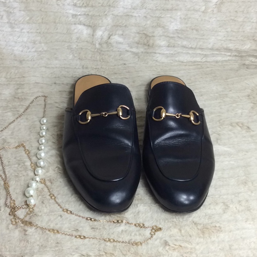 Gucci Princetown Loafer Mule Leather Size 39 / 9